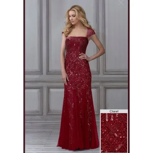 Adrianna Papell Dresses Adrianna Papell Gown Square Neck Dress